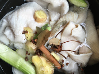 红油羊肚的做法步骤：11
