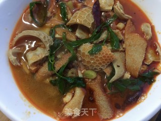 红油羊肚的做法步骤：31