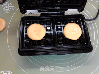 德式火腿夹心红薯华夫饼的做法步骤：14