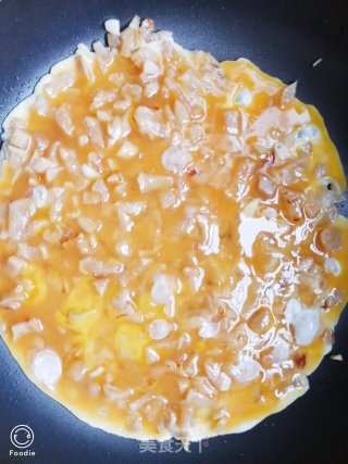 菜脯煎鸡蛋（萝卜干煎蛋）的做法步骤：6