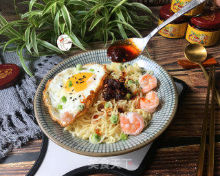 香辣牛肉酱拌面的做法步骤：7
