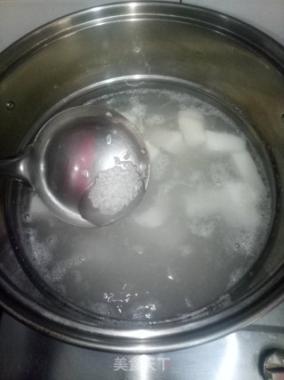 桂花山药大米粥的做法步骤：3