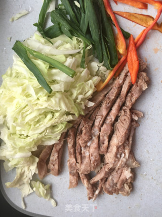 “白菜”白菜拌羊肉的做法步骤：3