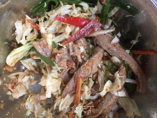 “白菜”白菜拌羊肉的做法步骤：5