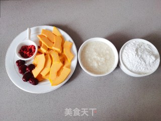 美容补血的南瓜丸子酒酿的做法步骤：1