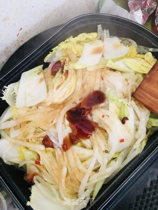 白菜萝卜炖粉条的做法步骤：6