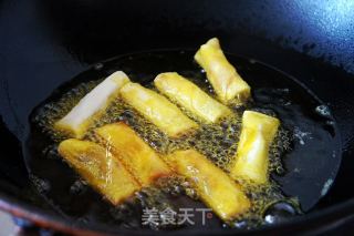 脆炸春卷的做法步骤：3