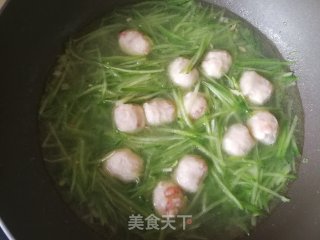 青萝卜虾丸汤的做法步骤：8