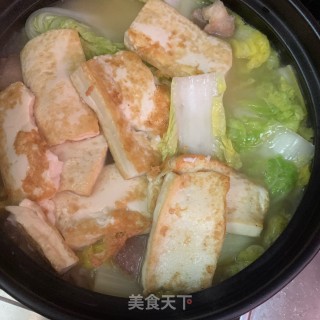白菜豆腐粉条煲的做法步骤：10