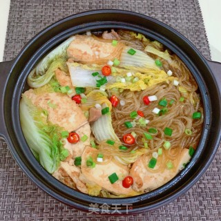 白菜豆腐粉条煲的做法步骤：14