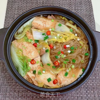 白菜豆腐粉条煲的做法步骤：15