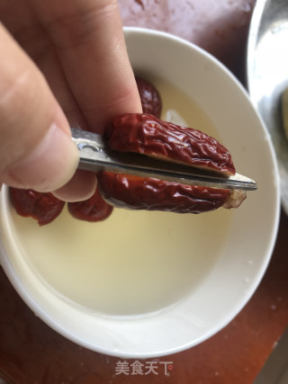 红枣夹红薯糯的做法步骤：3