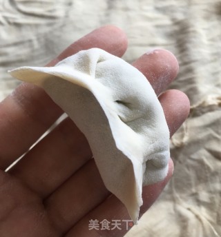鸡胸肉海米韭菜饺的做法步骤：12