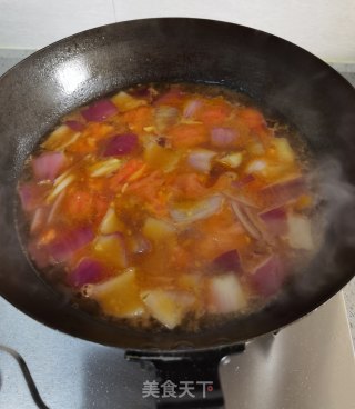番茄肥牛的做法步骤：13