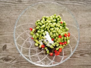 阿婆菜拌毛豆的做法步骤：5