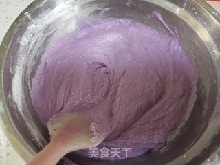 开花紫薯发糕的做法步骤：5