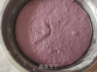 开花紫薯发糕的做法步骤：7