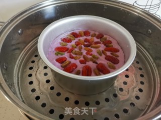 开花紫薯发糕的做法步骤：11