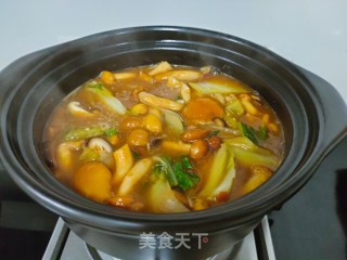 砂锅菌菇炖豆腐的做法步骤：9