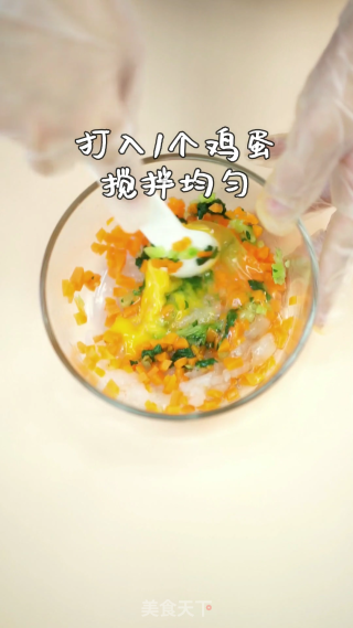 彩椒虾蛋饼的做法步骤：6