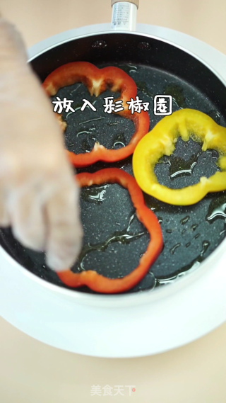 彩椒虾蛋饼的做法步骤：7