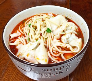 红油馄饨面的做法步骤：5