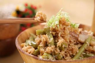 豆角焖饭 饭菜肉一锅出，香到舔碗底的懒人饭！的做法步骤：6
