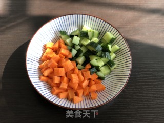 时蔬豆腐丁的做法步骤：2