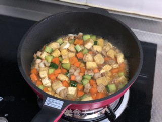 时蔬豆腐丁的做法步骤：9