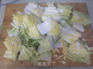 白菜猪肉炖粉条的做法步骤：4