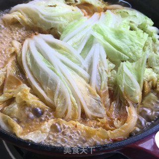羊肉卷白菜时蔬锅的做法步骤：10