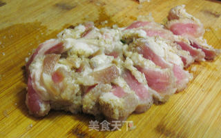 蒜茸咸猪肉炒西葫芦的做法步骤：6