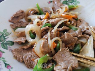 嫩炒牛肉片的做法步骤：11