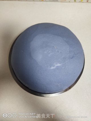 蝶豆花热狗面包卷的做法步骤：5