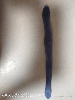 蝶豆花热狗面包卷的做法步骤：9