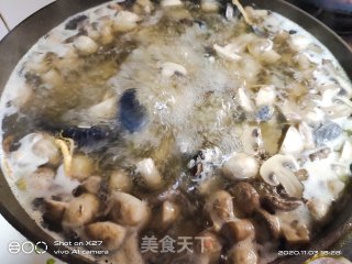 蘑菇乌鸡人参汤的做法步骤：3