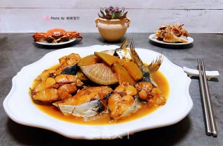 鲅鱼炖萝卜片的做法步骤：10