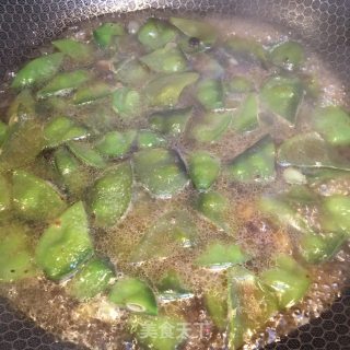 豉香青椒烧扁豆的做法步骤：9