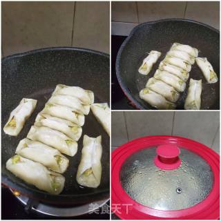 猪肉白菜锅贴的做法步骤：9