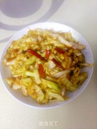 酸辣圆白菜的做法步骤：9