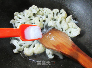 油条花菜羹的做法步骤：5