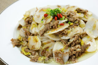 羊肉炒年糕的做法步骤：9
