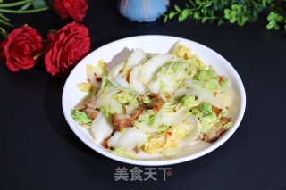 五花肉炒白菜的做法步骤：7