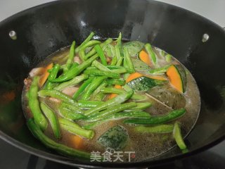 豆角窝瓜炖肉的做法步骤：8