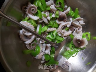 尖椒炒八带的做法步骤：14
