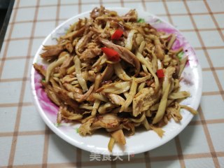 杏鲍菇炒百味鸡的做法步骤：9