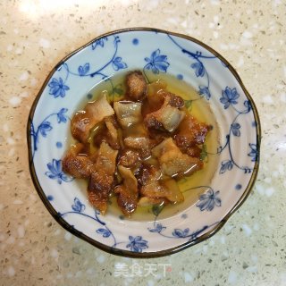 油渣炒芥兰的做法步骤：3