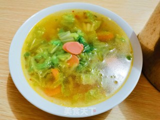 火腿白菜汤的做法步骤：6
