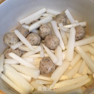 萝卜肉丸炖蛋饺的做法步骤：6