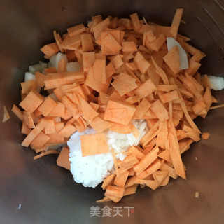山药蜜薯米糊的做法步骤：6